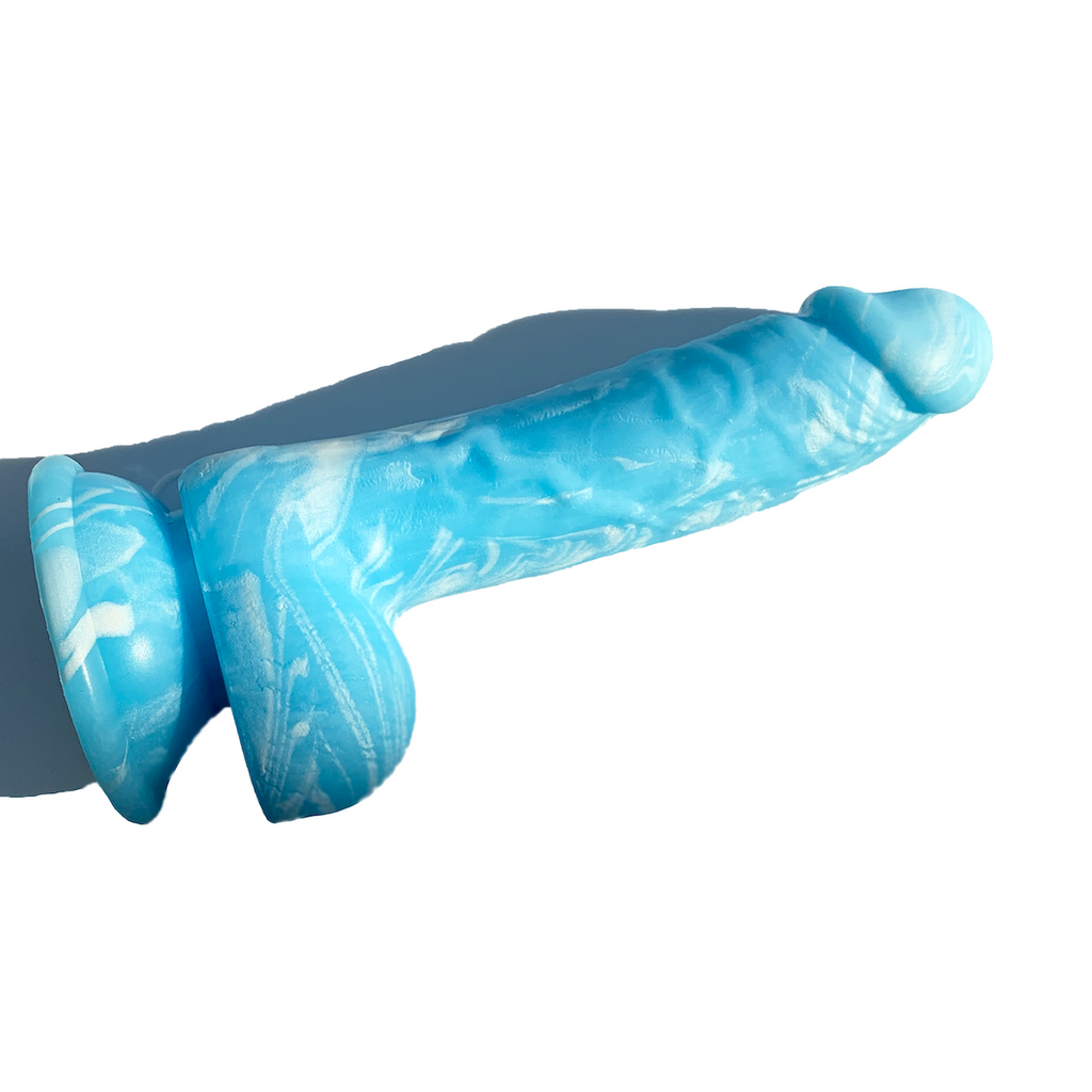Luke Marbled Suction Dildo