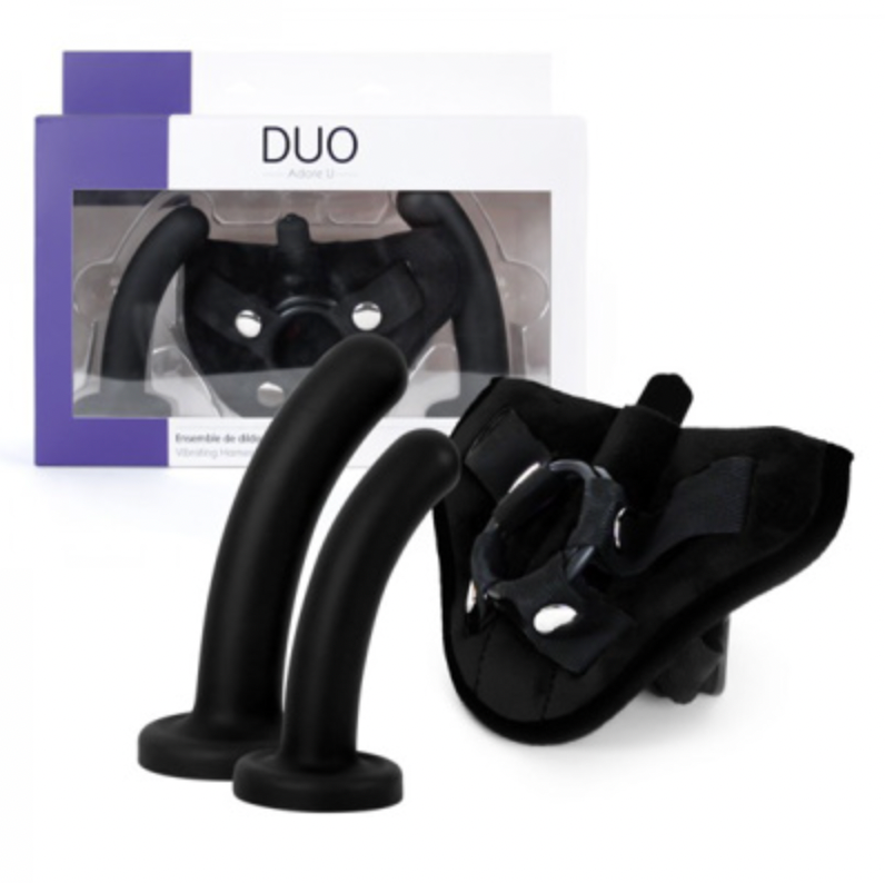 Adore U - DUO - Bullet, Harness and Dildos Kit