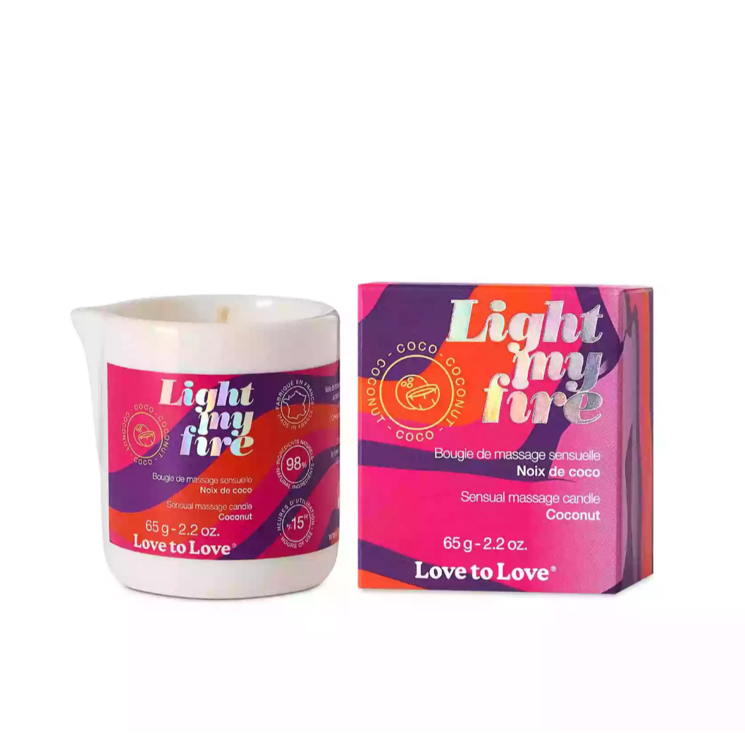 Light My Fire - Sensual Massage Candle - Coconut