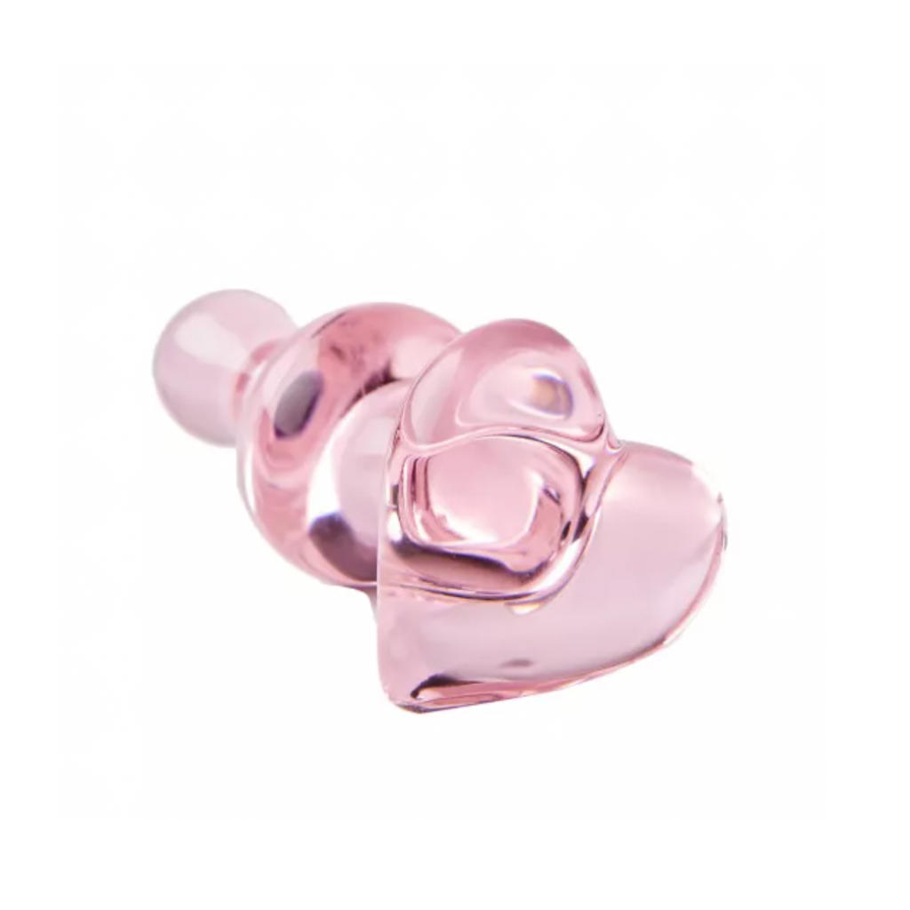 Icicles 75 Pink Glass Heart Plug