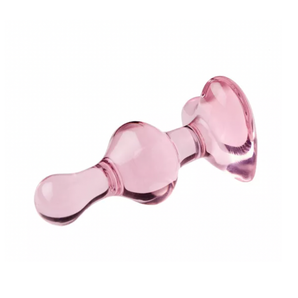 Icicles 75 Pink Glass Heart Plug