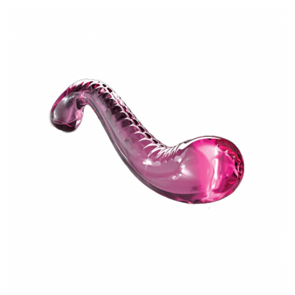Icicles  No. 69 - Glass Hand Blown G-Spot Massager  Pink