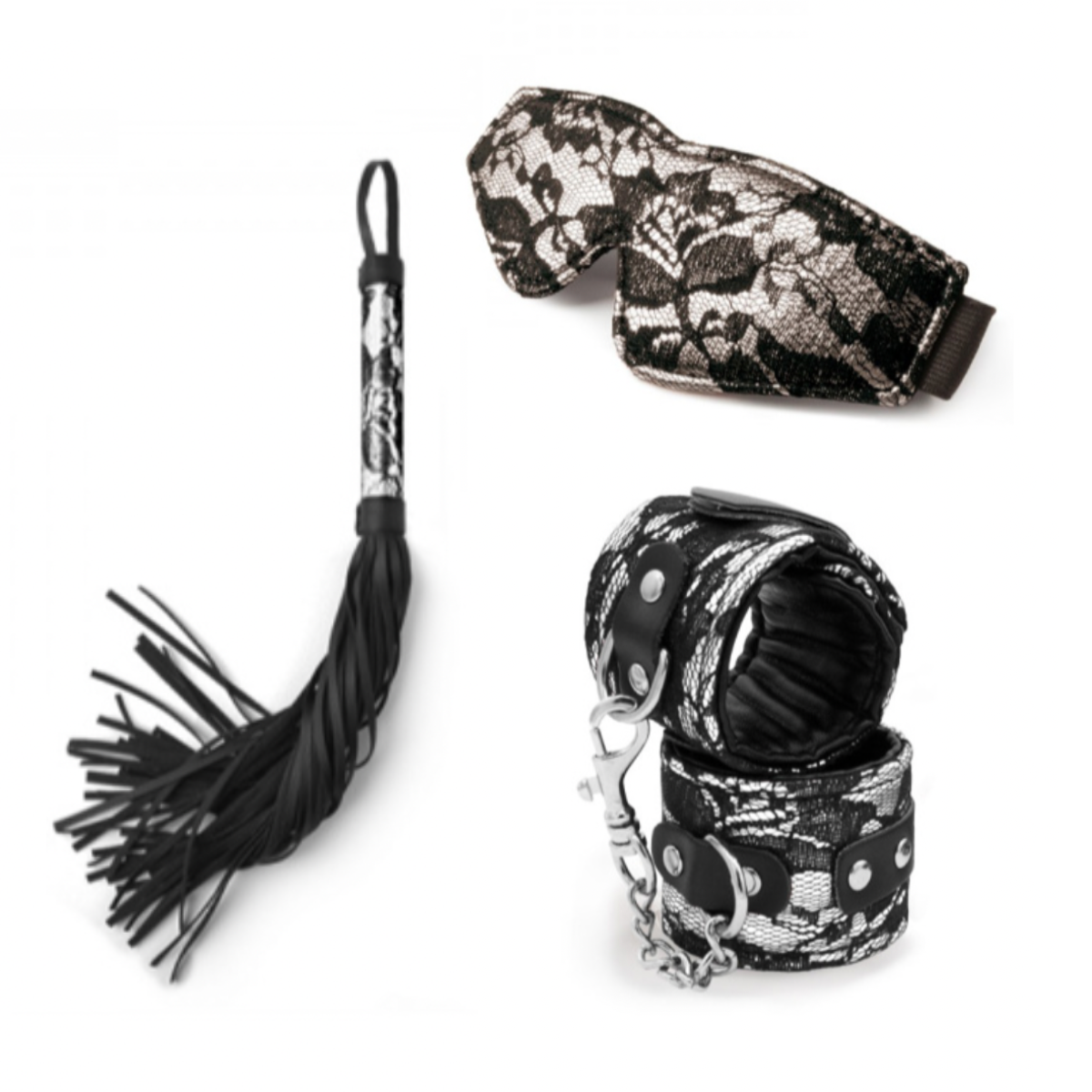 Miss Morgane - Lusty Lace  Beginner Bondage Set - Silver