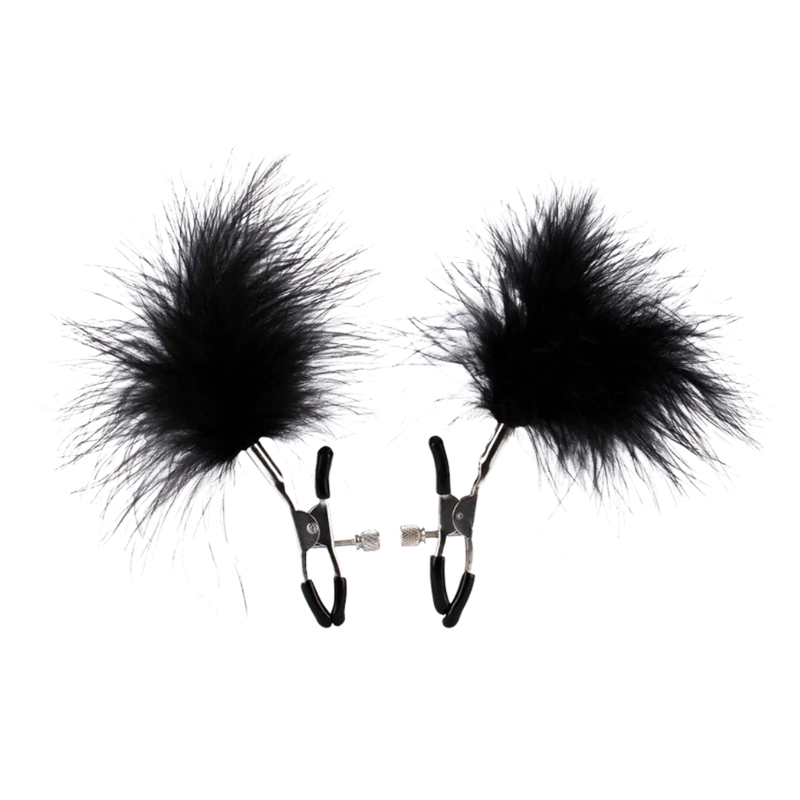 Black Feather Nipple Clamps